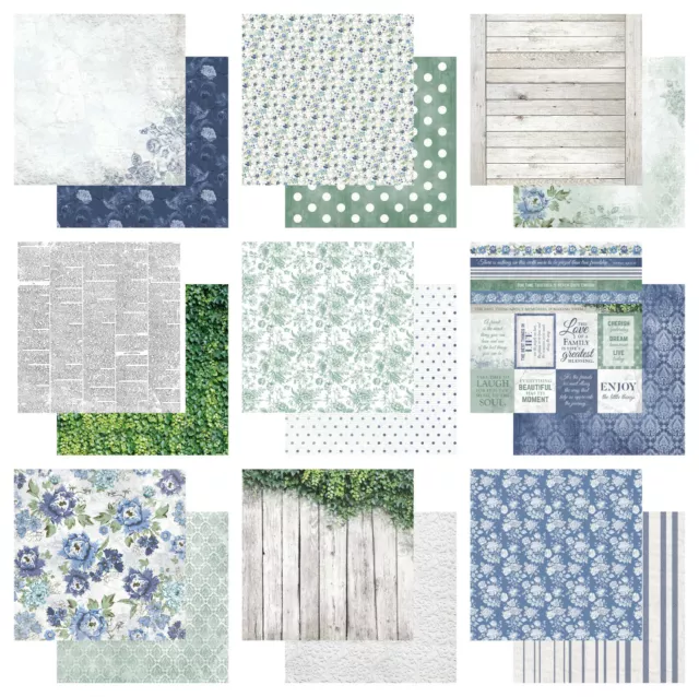 Kaisercraft Wandering Ivy 12x12" - 2x Sheets Double Sided Scrapbooking Paper