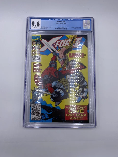 X-Force #15 Cable vs  Deadpool | CGC 9.6