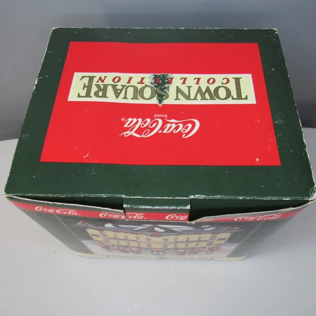 Vintage Coca-Cola Town Square Collection Plaza Drugs Store/Box Christmas Village 2