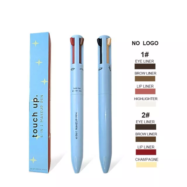 Cosmetics Lying Silkworm Pen Lip Liner Pen 4 In 1 Eyeliner Eyebrow Enhancers