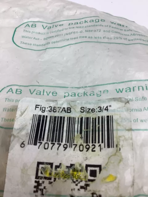 NEW RWV (Red White Valve) 387AB 3/4"  Brass Solder Y Strainer -free shipping