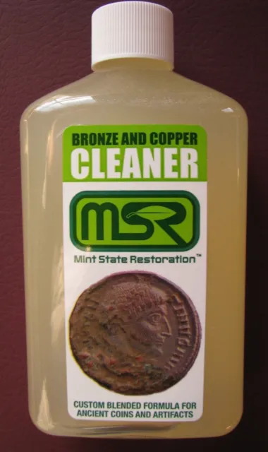 8 oz. Mint State Restoration w BASKET Coin & Artifact Ancient Bronze Cleaner 2