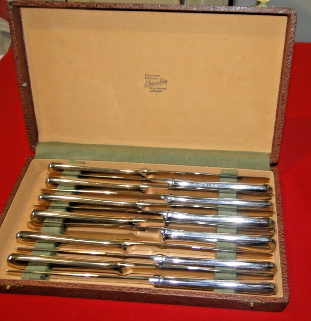 24 couteaux vintage style ART DECO - Nogent Inox en écrin