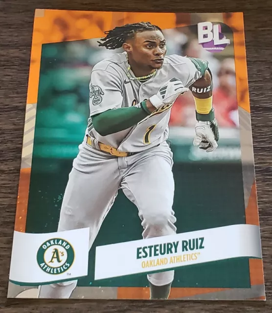 2024 TOPPS BIG League baseball Esteury Ruiz électrique orange Oakland A