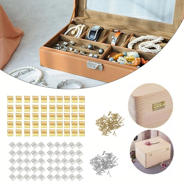 Charnières miniature délicates pour réparation boîte à bijoux 50 pièces ar