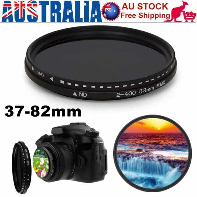 Adjustable Neutral Density Fader Variable ND Filter ND2 to ND400 for Camera Lens