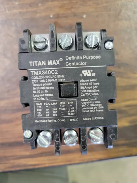 TITAN MAX Definite Purpose Contactor TMX340c2