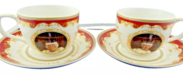 King Charles I& Queen Camilla Cup&Saucer Fine China Royal Heritage Free Ship NEW