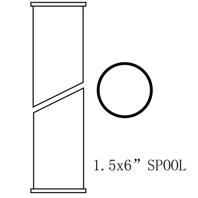 HFS(R) 1.5" Sanitary Tri Clamp Spool 6" Length Stainless Steel 304 Round Tubing 3