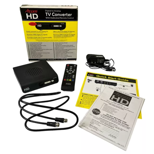 Access HD Digital to Analog TV Converter Dedicated Remote Control DTA1080D READ