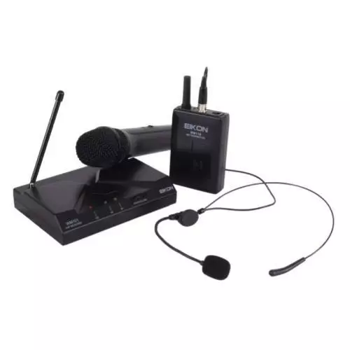 Eikon by Proel WM101KIT V2 Kit di Microfoni Wireless UHF con Archetto, Trasmetti