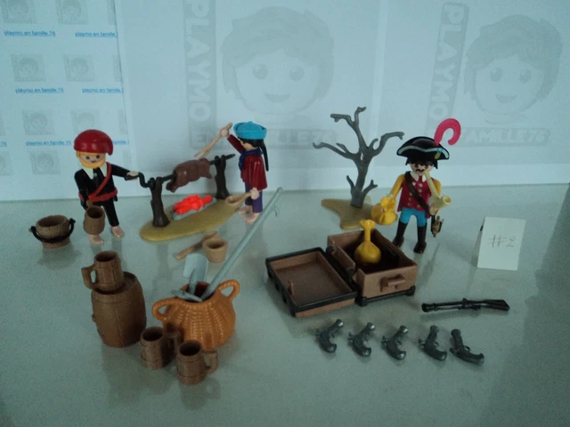 Figurine PLAYMOBIL Vintage Pirate Crochet Noir Bonnet - Set 3794 De 1990 - Occasion Bon état - Collection