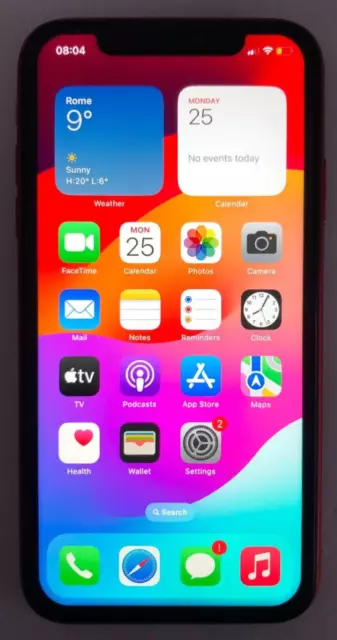Apple iPhone 11 64Gb Red  * Faulty * Problema Microfono * Retro Danneggiato * oK