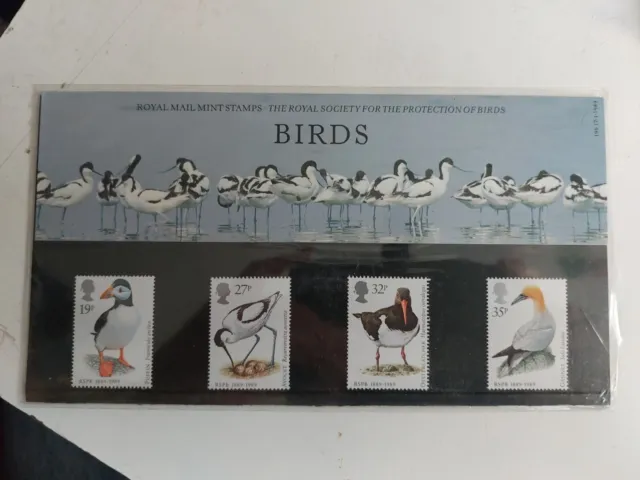 GB Presentation Pack 196 1989 RSPB Birds MNH