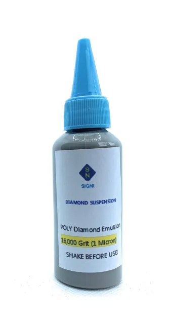 1 micron SIGNI poly diamond stropping emulsion suspension 50ML (16,000 grit)