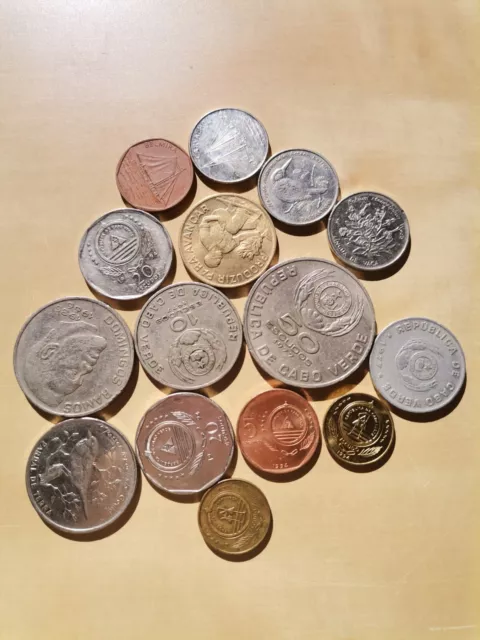 Münzen, Sammlung, Konvolut, Kap Verde, 15 Stück ! 2