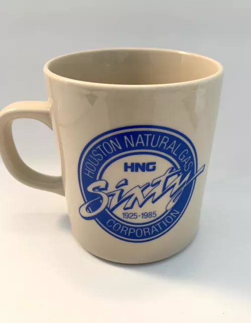 Vintage Houston Natural Gas Coffee Cup Mug 1925-1985 Safety Valve Reporter