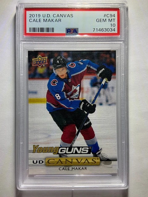 2019 Upper Deck Young Guns Canvas #C94 Cale Makar Yg Rc Graded Psa 10 Gem