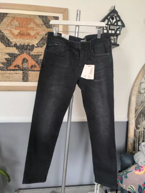 Pepe Jeans Hatch normale schmale Passform normale Taille Denim Jeans brandneu mit Etikett 38 Taille