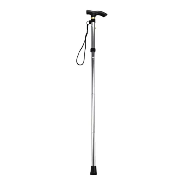 Aluminium Alloy Folding Cane Portable Hand Walking Stick Trekking Hiking U2B9