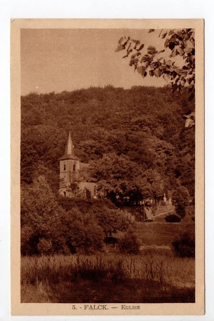 FALCK Moselle CPA 57 l'eglise