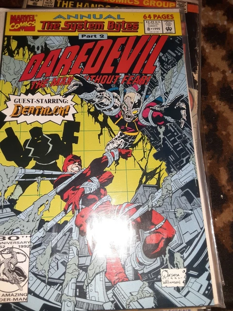 1992 Daredevil Annual #8 ( The System Bytes: Deathlok )  Marvel Comics Vf