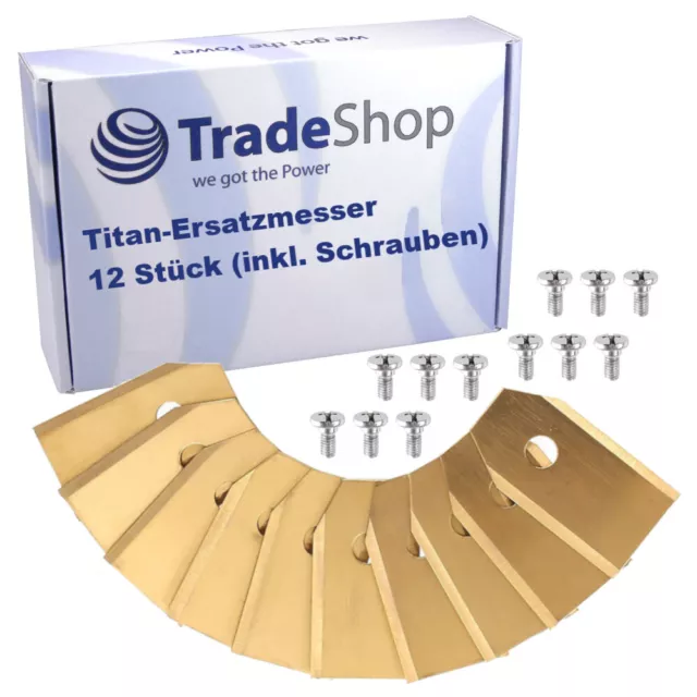 Titan Ersatzklingen 43mm Schrauben Set (12 Stück) für Yardforce HQ18 X60 X100