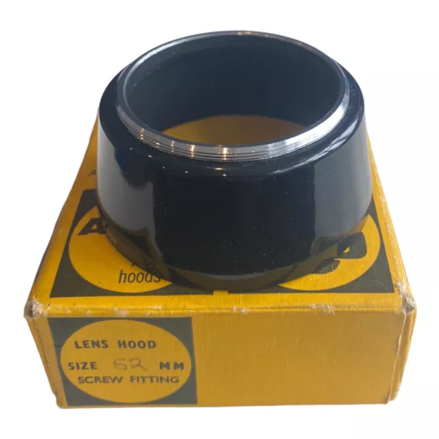 Cofano obiettivo vintage anni '60 Actina BDB a vite 52 mm profondità 25 mm