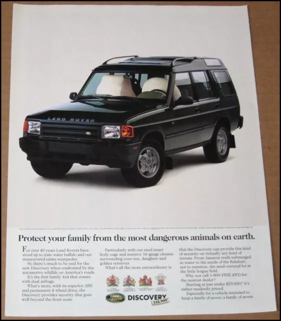 1994 Land Rover Discovery SUV Print Ad Automobile Car Advertisement Vintage