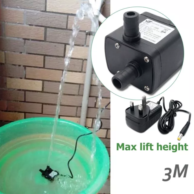 12 Volt Petite Mini pompe à eau submersible pour bricolage Swamp Cooler Pc  Cpu Water Cooling Fontaine Eau F