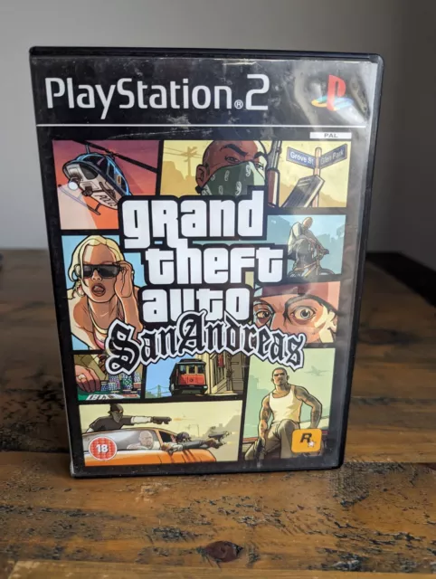 Grand Theft Auto: San Andreas (PS2) *With MAP* *Near Mint* 5026555302616