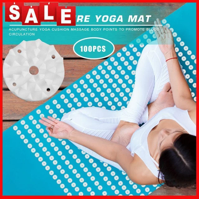 100 piezas/juego de colchonetas de yoga de acupresión Lotus con picos fitness Pilates almohadilla de cojín aguja