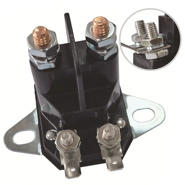 Relais Solénoïde Cummins 12V 400A Continu - 4 Bornes - Remplace Les Réf. 120901, 3916301...