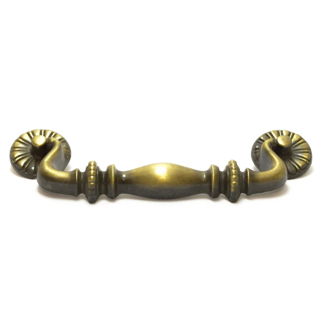 Vintage Brass Tone Drawer Cabinet Pull Door Handle X-Large 7 1/4"