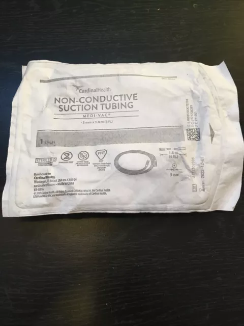 CARDINAL HEALTH Medi-Vac Non-Conductive Suction Tube N56A NEW 1 Pack