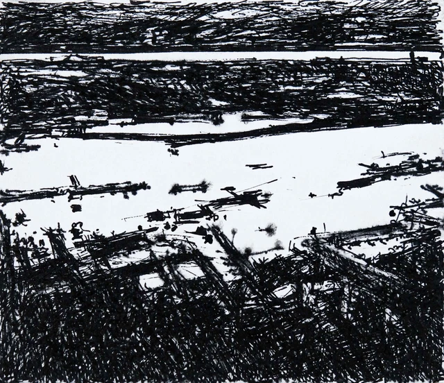 Jean-Pierre Divertido - Dibujo Original - Tinta - El Puerto 1
