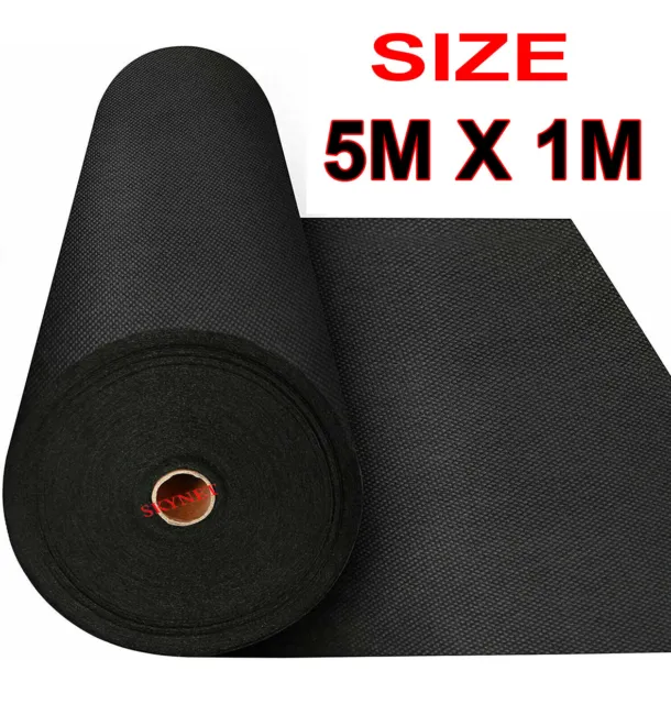 5 METERS x 1M WEED CONTROL FABRIC MEMBRANE GROUND COVER SHEET GARDEN LANDSCAPE