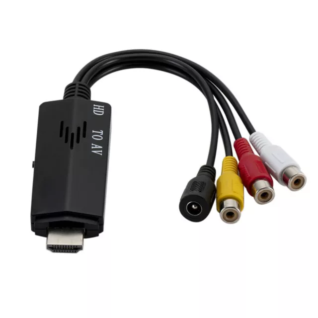 1080P HDMI to AV Convert Cable Male to 3RCA Audio Video Composite Female Cord