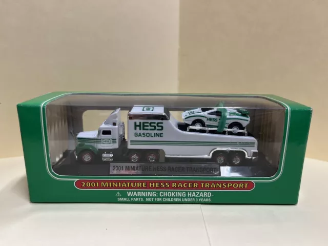 Hess - 2001 - Miniature Racer Transport - NEW - VINTAGE - RARE