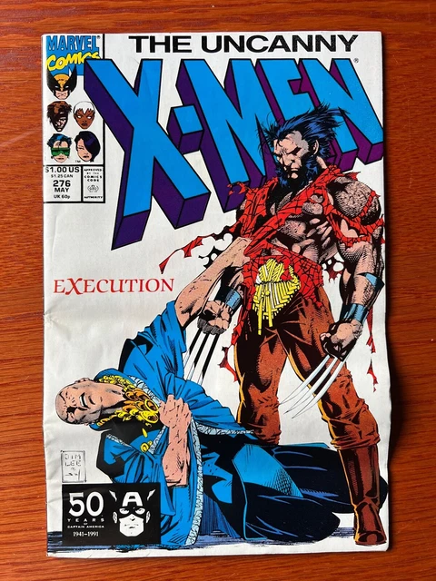 UNCANNY X-MEN #276 (1991-05) Vol 1 MARVEL Claremont Jim Lee Skrulls Shiar