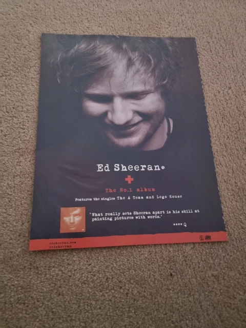 Tpot4 Music Advert 11X8 Ed Sheeran : '+' Album.