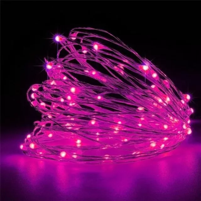 2M 20Led USB LED Cuerda Luces de Hadas Alambre de Cobre Navidad Fiesta Jardín Decoración Rosa