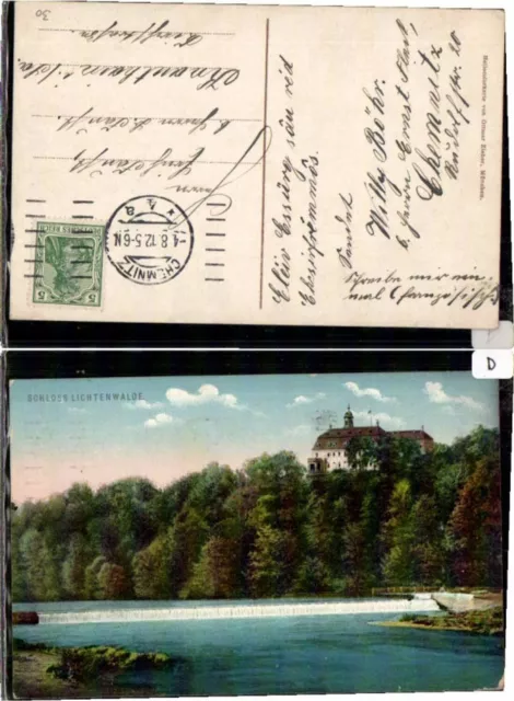 69159;Schloss Lichtenwalde bei Chemnitz 1915
