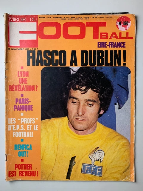 Miroir Du Football N°242 1975 – ASSE Lens Finale Coupe, Poster Des Verts (BE Collection)