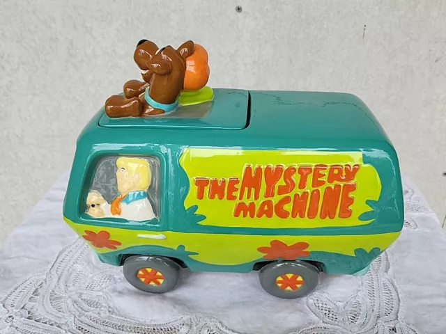 Scooby Doo Mystery Machine Cookie Jar Cartoon Network 1999 Vintage TreasureCraft 3