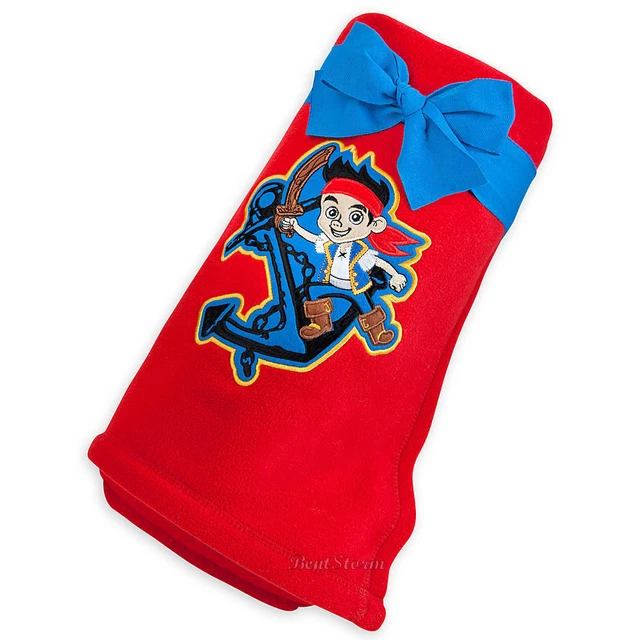 DISNEY STORE EXCLUSIVE Jake and Neverland Pirates RED Fleece Throw