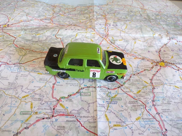 Miniature Norev 1:43 Simca Rallye 1 1972, Couleur Blanche Et Noire, Occasion