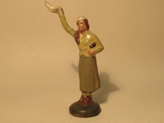 Figur f. Märklin Spur 0,  Lineol  Dame winkend, 187/26, sehr gut, selten