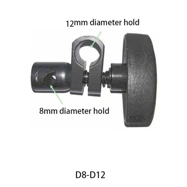 Sleeve Swivel Clamp Lever Clip Holds for 8 & 12mm