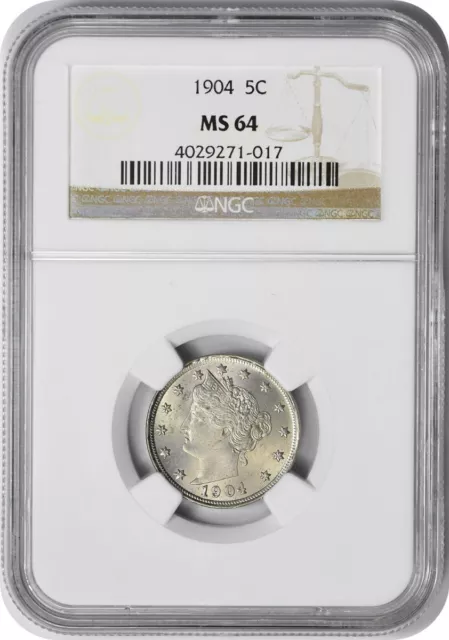 1904 Liberty Nickel MS64 NGC